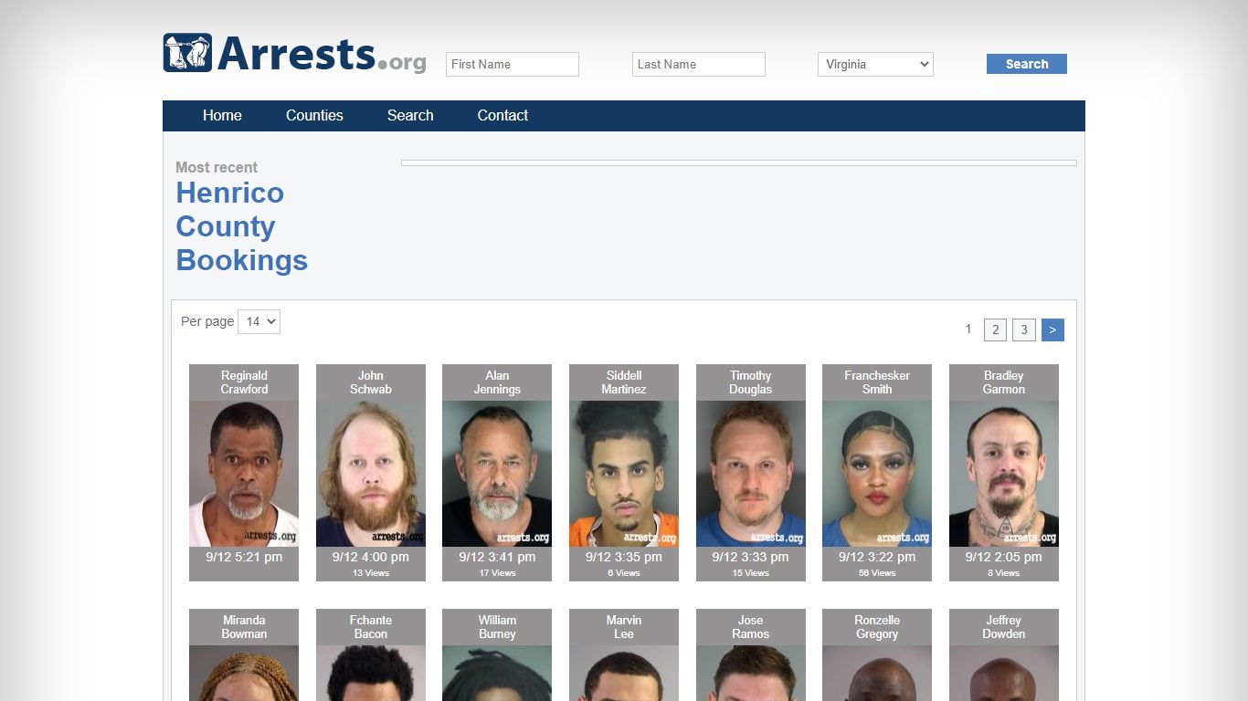 Henrico County Arrests and Inmate Search